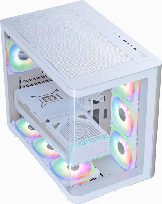 AeroCool P500C Evo White, Glasfenster
