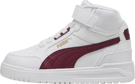Puma Shuffle Downtown Mid white/team regal red gold (Junior)