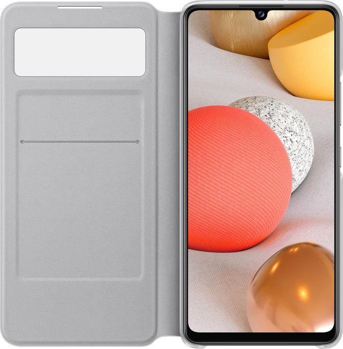 Samsung S-View Wallet Cover für Galaxy A42 5G weiß