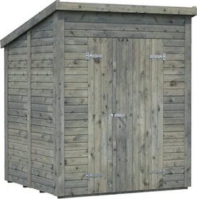 Palmako Leif 3.0m² Gartenhaus grau tauchgrundiert