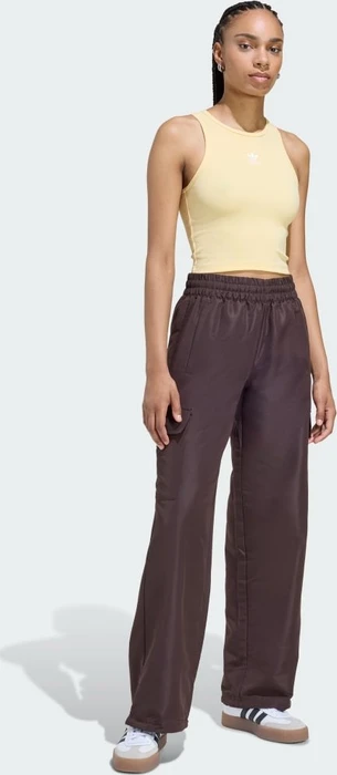 adidas Essentials Ribbed Funktionsshirt ärmellos orange tint (Damen)