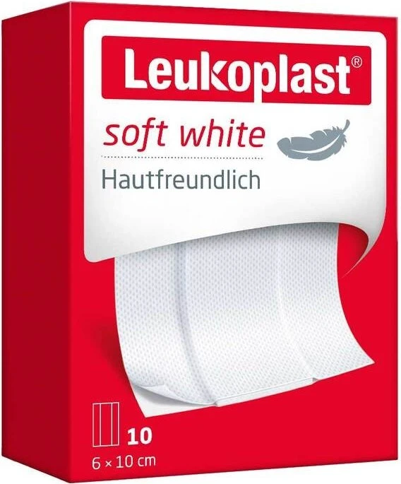 BSN medical Leukoplast Soft White, 6 x 10cm, 10 Stück