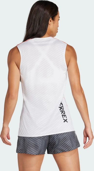 adidas Terrex TRK Pro Laufshirt ärmellos white/semi impact orange (Damen)