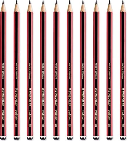 Staedtler Tradition 110 Bleistift 3B graphit, schwarz/rot