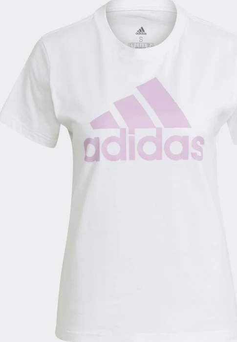 adidas Loungewear Essentials Logo T-Shirt kurzarm white/clear lilac (Damen)