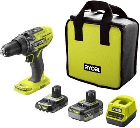 Ryobi R18PD3-242S Akku-Schlagbohrschrauber inkl. Tasche + 2 Akkus 2.0/4.0Ah