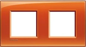 Bticino Livinglight Abdeckrahmen 2-fach, orange