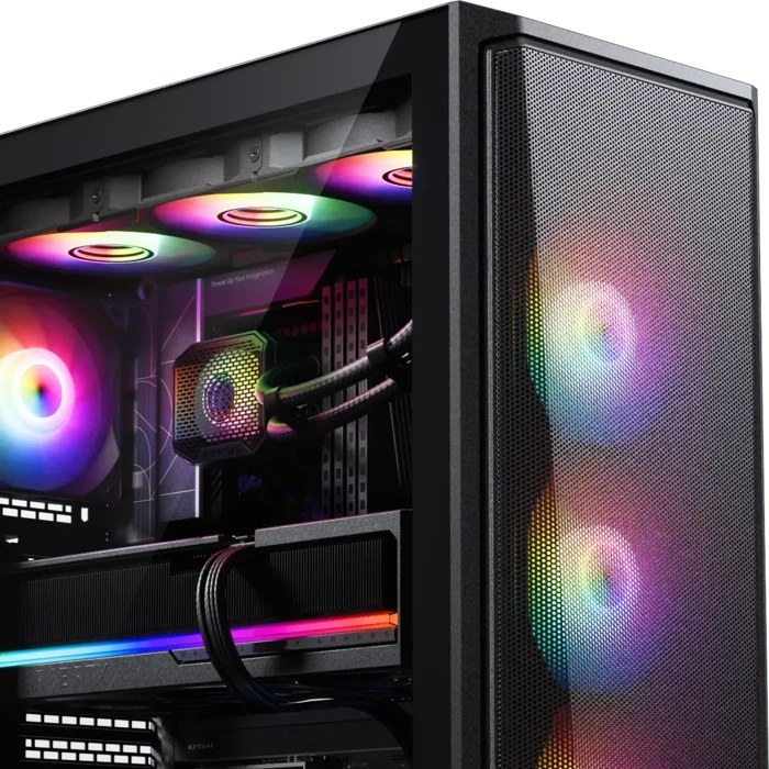Phanteks Eclipse G370A, schwarz, Glasfenster