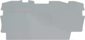Wago Abschluss- und Zwischenplatte 0,8 mm dick grau