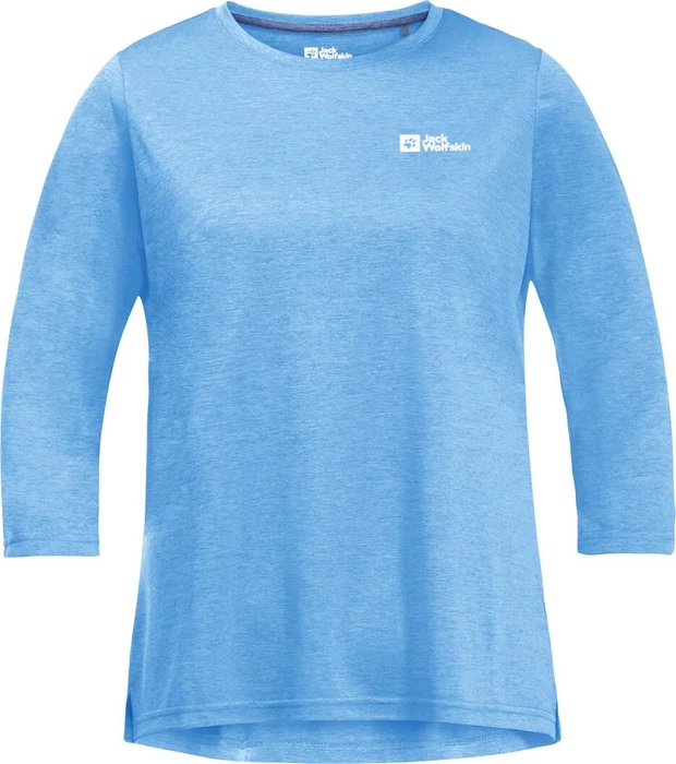 Jack Wolfskin Crosstrail Funktionsshirt 3/4 mid blue (Damen)