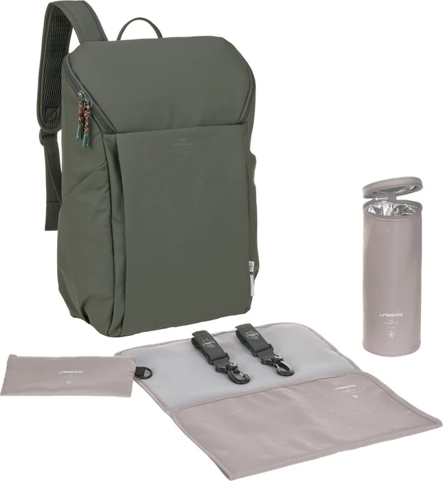 Lässig Slender Up Backpack Wickelrucksack oliv
