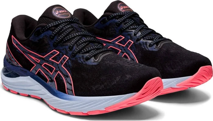 Asics Gel-Cumulus 23 black/blazing coral (Damen)