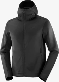 Salomon Outline Warm Hooded Jacke deep black (Herren)