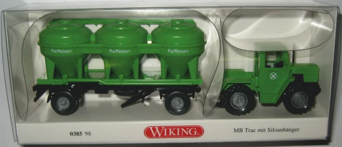 Wiking Klassik Edition MB Trac mit Siloanhänger Raiffeisen