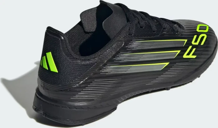 adidas F50 League TF core black/iron metallic/lucid lemon (Junior)