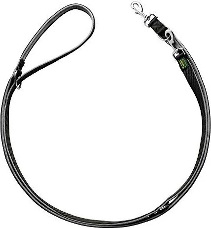 Hunter Neopren Verstellbare Hundeführleine, 2.0x300cm, schwarz