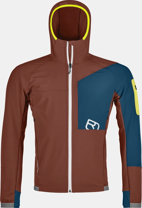 Ortovox Berrino Hooded Funktionsjacke clay orange (Herren)