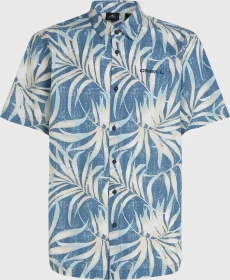 O'Neill Print Hemd kurzarm blue dipped leaves (Herren)