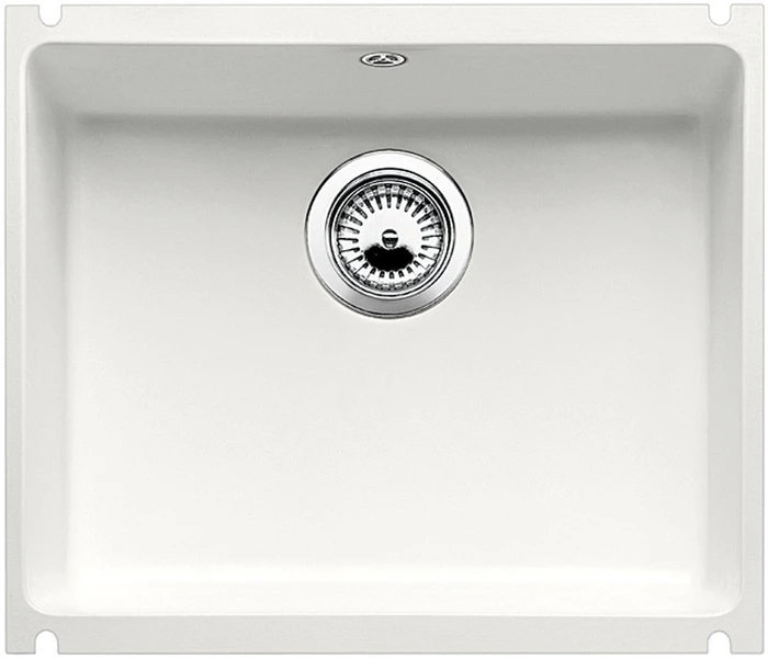 Blanco Subline 500-U Unterbau Becken mittig kristallweiß glänzend