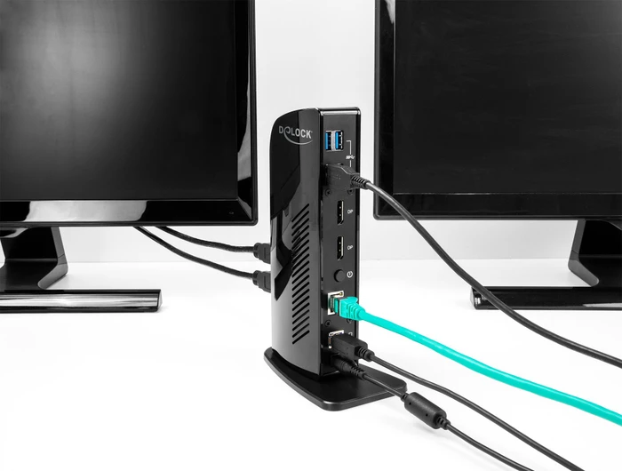 DeLOCK USB Dockingstation Dual DisplayPort, USB-B 3.0 [Buchse]