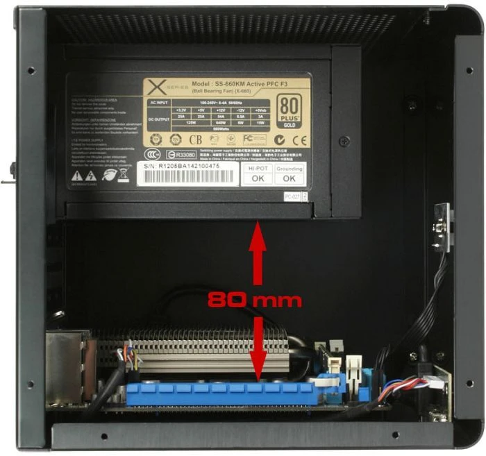 Cooltek Coolcube schwarz, Mini-ITX