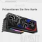 EZDIY-FAB Vertical GPU Mount, Riser Card Cable, mit vertikaler Grafikkarten-Halterung, ARGB, gewinkelt, PCIe 4.0, 115mm, schwarz Vorschaubild