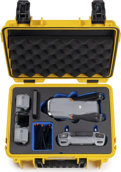 B&W International Drone Case Typ 3000 PP.117 für DJI Air 3 gelb