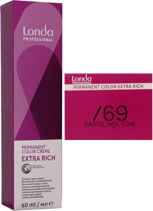 Londa Professional Permanent Color Crème /69 pastell mixton violett-cendré, 60ml