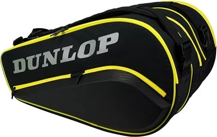 Dunlop Elite Thermo Padel Tennistasche schwarz/gelb