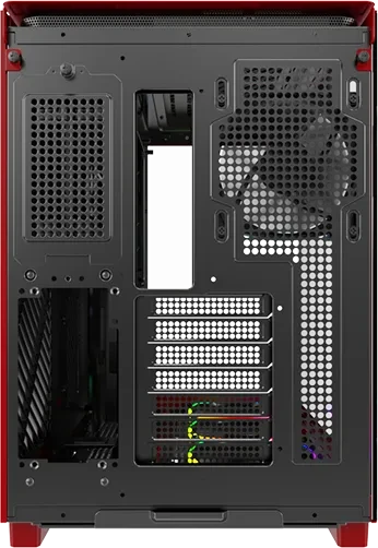 Montech King 95 Pro Vibrant Red, rot, Glasfenster