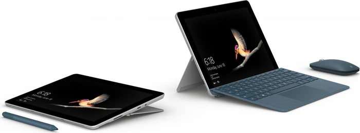 Microsoft Surface Go, blau, Pentium Gold 4415Y, 8GB RAM, 128GB, Signature Type Cover Kobalt blau