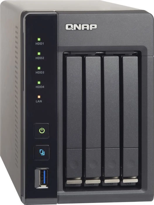 QNAP Turbo Station TS-453S Pro, 4GB RAM, 2x RJ-45 1000Base-T, 3x USB-A 2.0