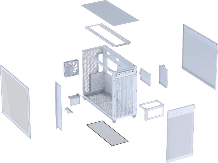 ASUS Prime AP303 TG, weiß, Glasfenster