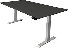 Kerkmann Move 4 elektrisch höhenverstellbarer Sitz-Steh-Schreibtisch 200x100cm anthrazit/silber