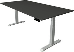 Kerkmann Move 4 elektrisch höhenverstellbarer Sitz-Steh-Schreibtisch 200x100cm anthrazit/silber