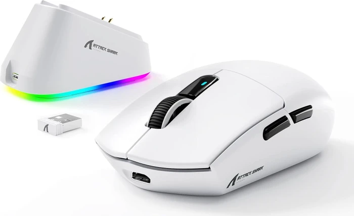 Attack Shark G3Pro Tri-mode Wireless Gaming Mouse mit Ladestation