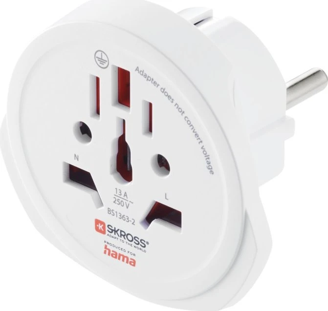 Hama World Travel Adapter Pro Light USB, 2x USB-A
