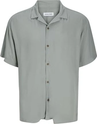 Jack & Jones Relaxed Fit Hemd kurzarm iceberg green (Herren)
