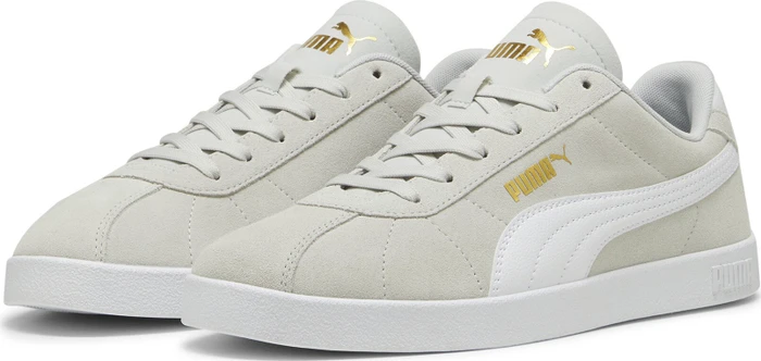 Puma Club II Suede glacial gray/puma white/puma gold