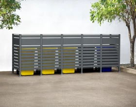 Westmann Planum 150 Mülltonnenbox 5x 240l anthrazit