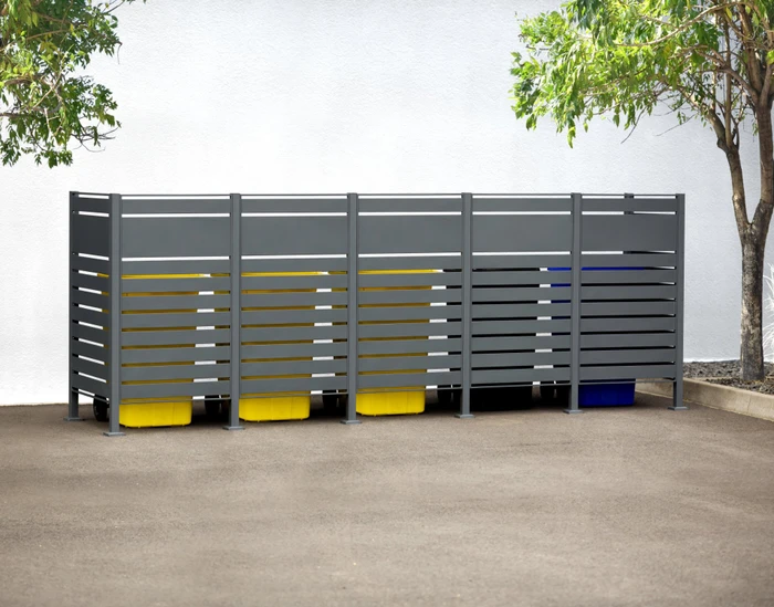 Westmann Planum 150 Mülltonnenbox 5x 240l anthrazit