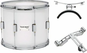 Gewa Marschtrommel/Tenortrommel 14x12" weiß foliert