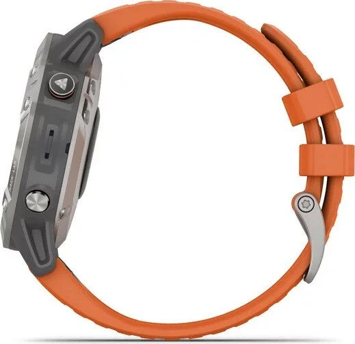 Garmin Fenix 6 Sapphire titanium/ember orange