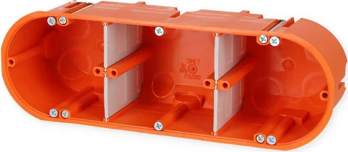 f-tronic HW Gerätedose massiv 3-fach
