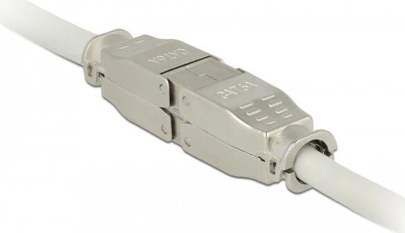 DeLOCK Verbinder für Netzwerkkabel, Cat6a STP Modularstecker
