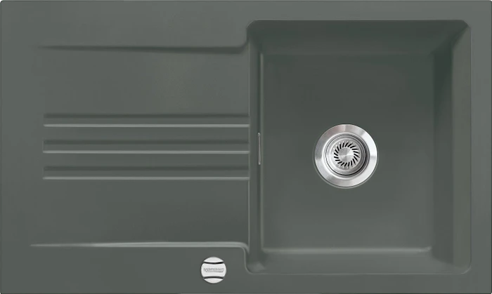 systemceram Kara 85 F Einbau Becken reversibel mit Ablauffernbedienung lava