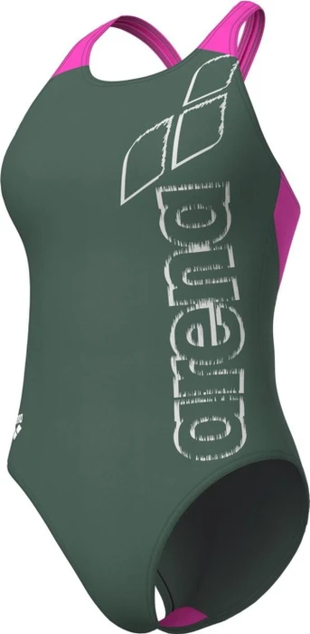 Arena Scratchy V-Back Badeanzug oliv (Damen)