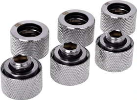 Alphacool HT Rohranschluss G1/4" auf 16mm chrome, 6er-Pack