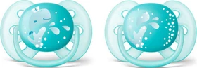 Philips Avent SCF226/22 ultra soft Beruhigungsschnuller, 6-18M, Silikon, türkis, 2 Stück