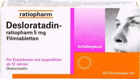 Desloratadin-ratiopharm 5mg Filmtabletten, 20 Stück
